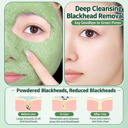 Holy Basil Bubble Deep Mask – Skin Detox Recipe Clay Bubble Mask with Sparkling Holy Basil & PHA, Gently Detoxifies Pores and Removes Blackheads, Korean Wash-Off Pack for Clearer Skin, 90G