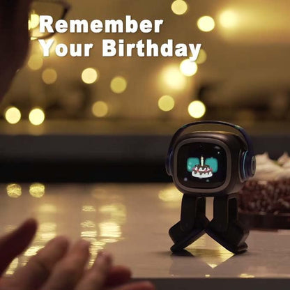 AI Desk Robot Companion - Chatgpt Enabled with Voice Commands & Dancing, Interactive AI Robot Pet with Personality, for Adults and Kids