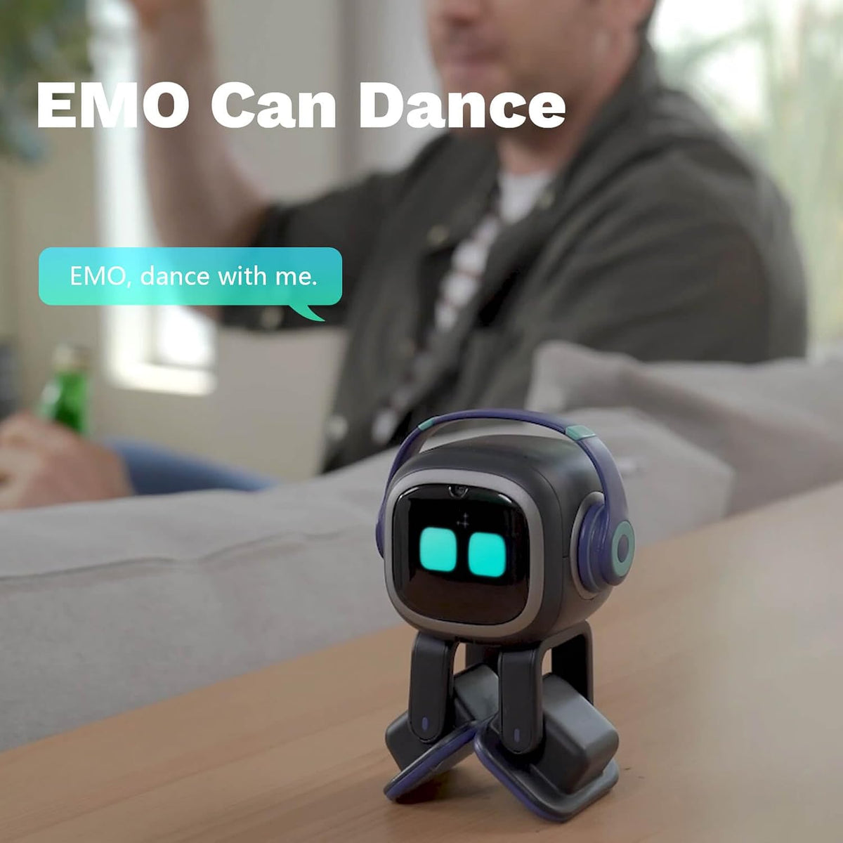 AI Desk Robot Companion - Chatgpt Enabled with Voice Commands & Dancing, Interactive AI Robot Pet with Personality, for Adults and Kids
