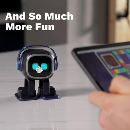 AI Desk Robot Companion - Chatgpt Enabled with Voice Commands & Dancing, Interactive AI Robot Pet with Personality, for Adults and Kids